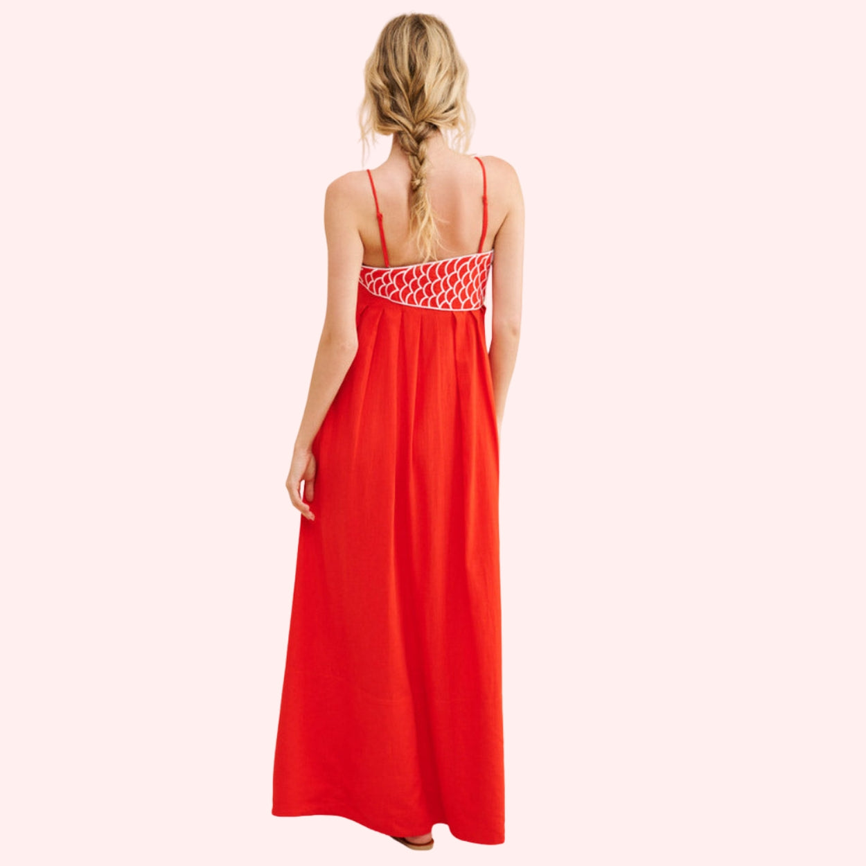 Mermaid Hem Maxi Dress in Comfortable Stretch Blend