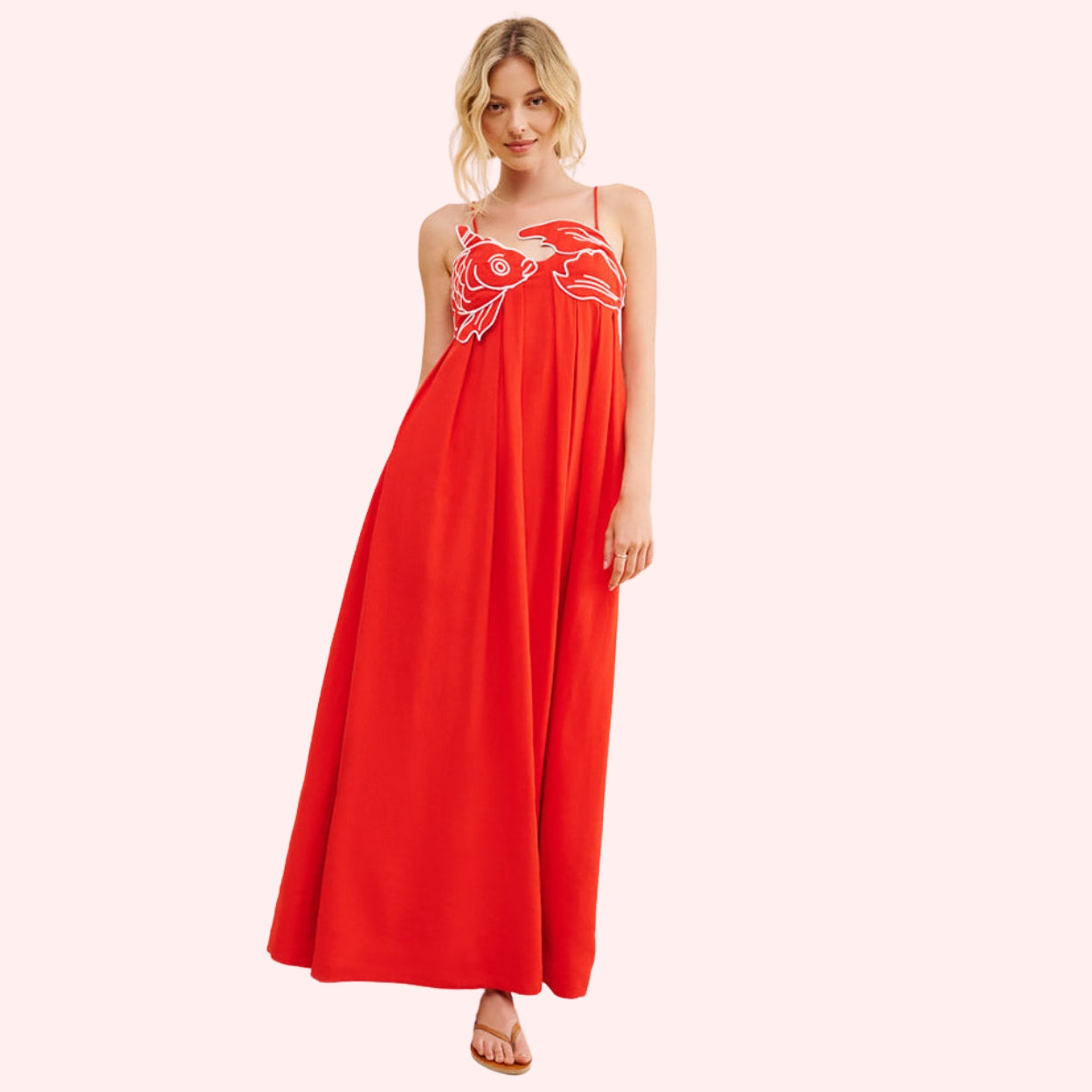 Mermaid Hem Maxi Dress in Comfortable Stretch Blend